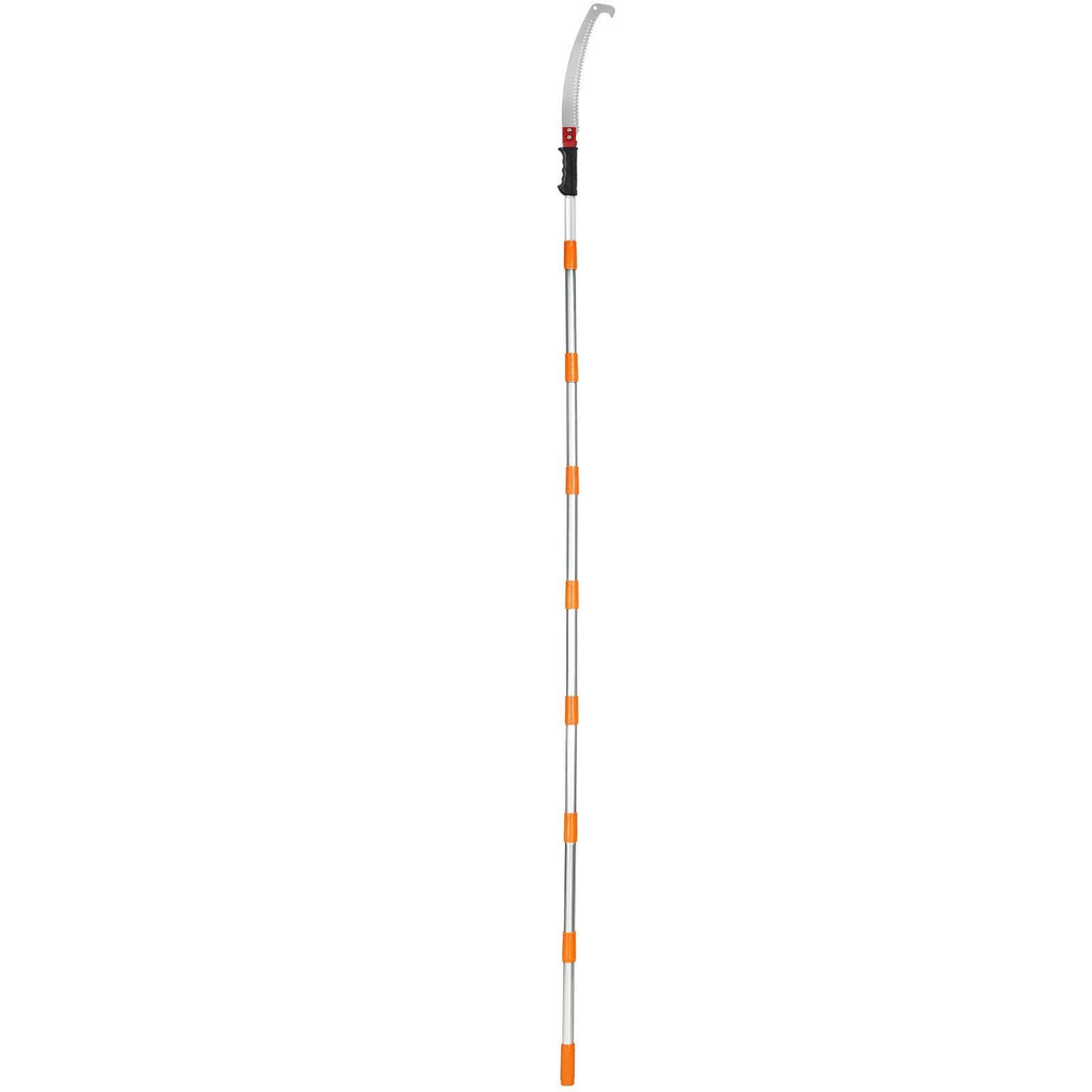 VEVOR Extendable Manual Pole Saw – 4.6-9.8 ft, Sharp Steel Blade, Lightweight Aluminum Handle for Branch & Shrub Pruning