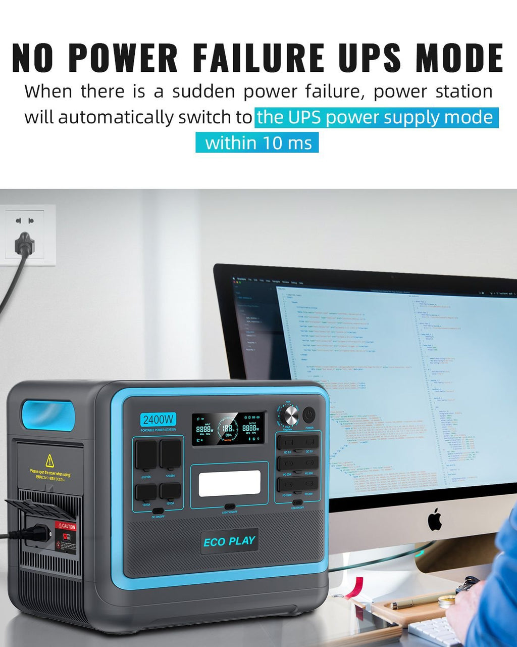 ECO PLAY - 2048W Portable Power Station