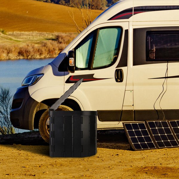 Portable Folding Camping Toilet for Adults – Includes Lid, Carry Bag & Garbage Bags