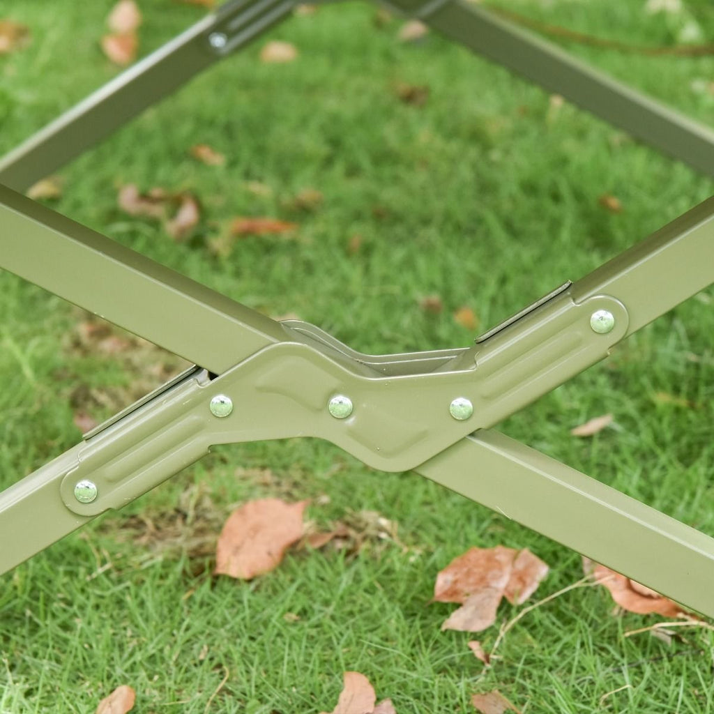 All-in-One Folding Camping Cot û Elevated Tent with Sleeping Bag & Air Mattress