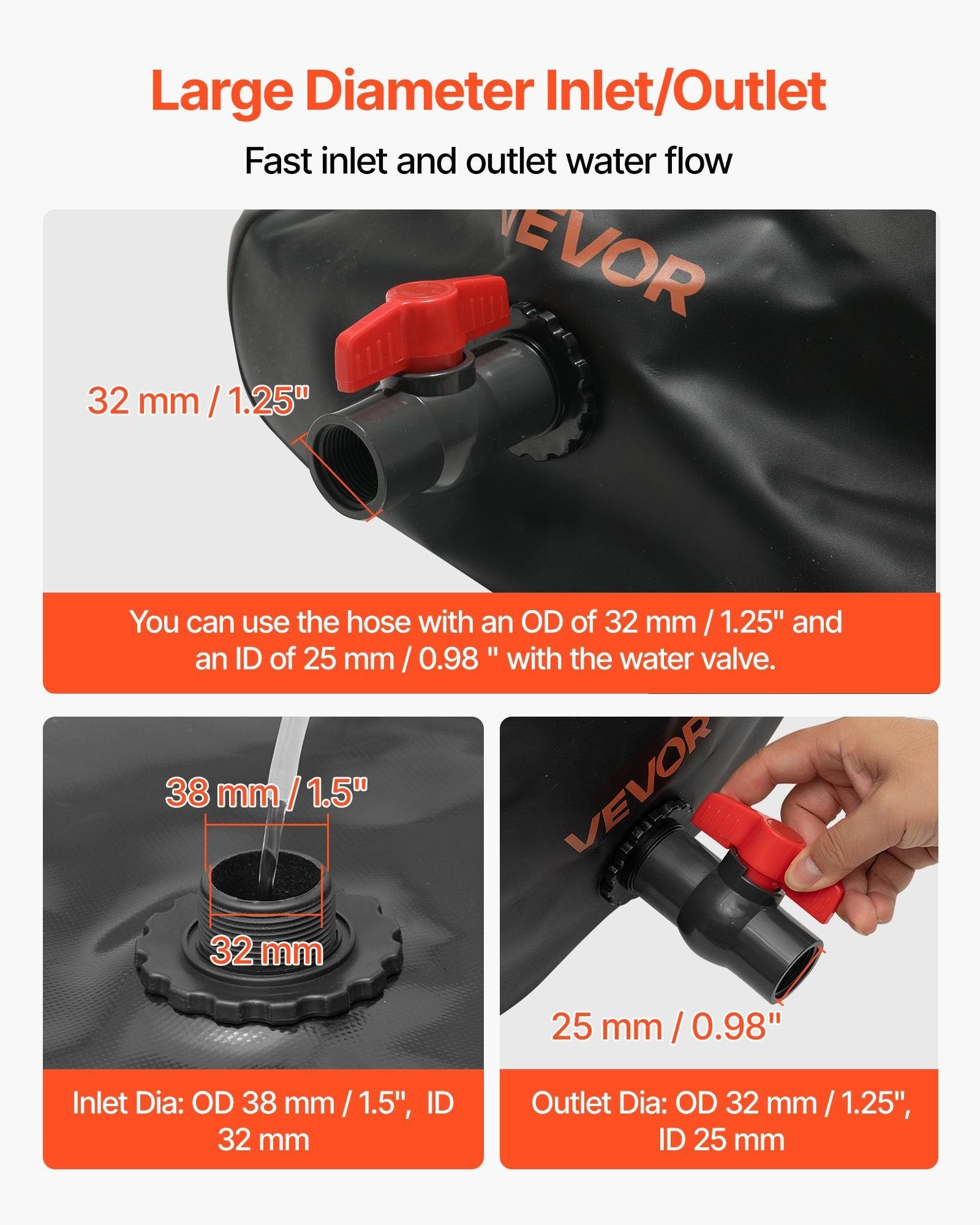 63.4-Gallon Water Storage Bladder û Collapsible 1000D PVC Tank
