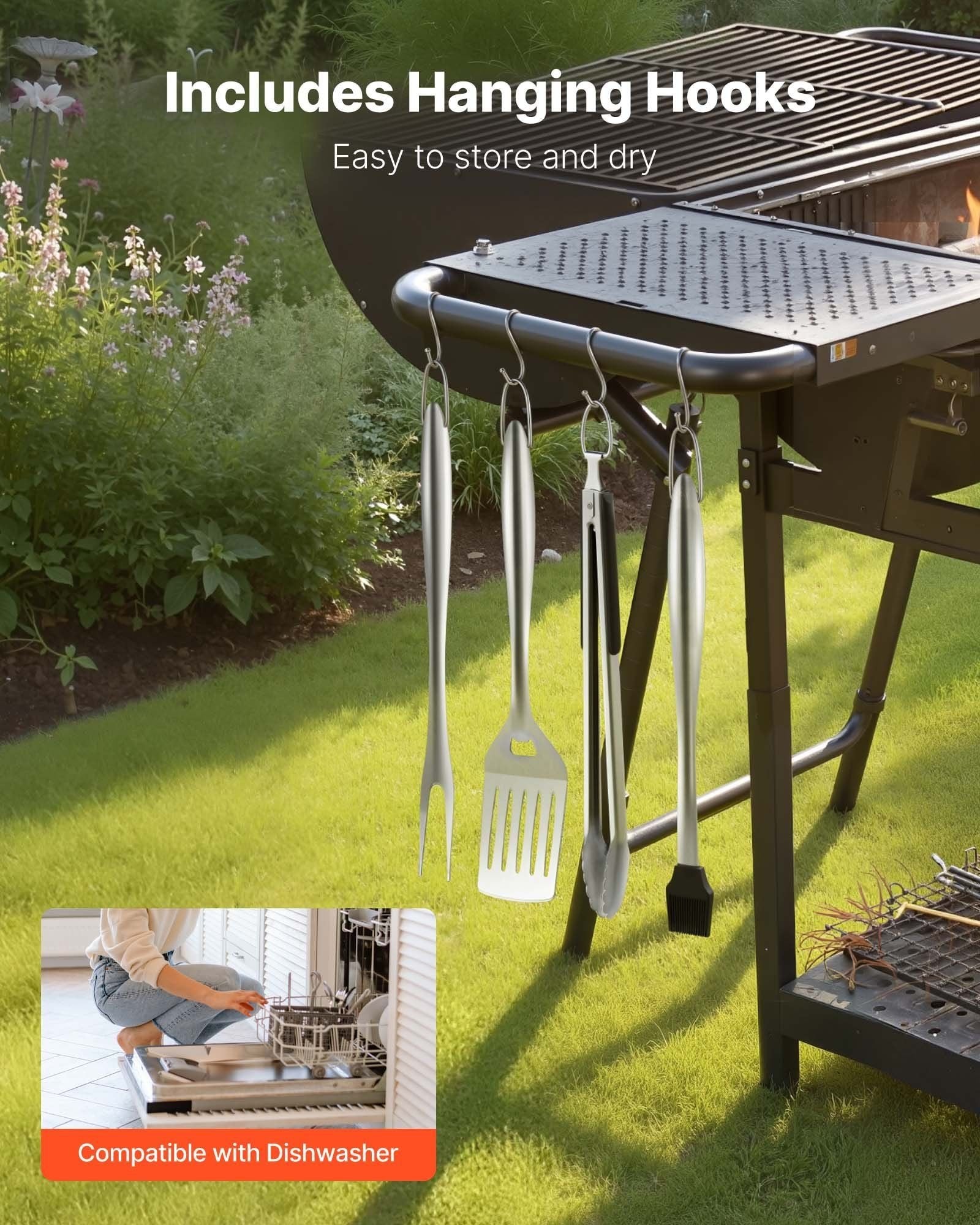 4-Piece BBQ Grilling Tool Set û Stainless Steel Accessories