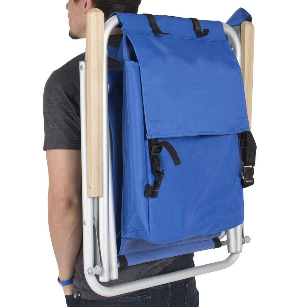 Backpack Beach Chair û Folding Portable Camping Chair (Blue)