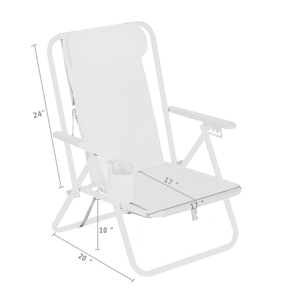 Backpack Beach Chair û Folding Portable Camping Chair (Blue)