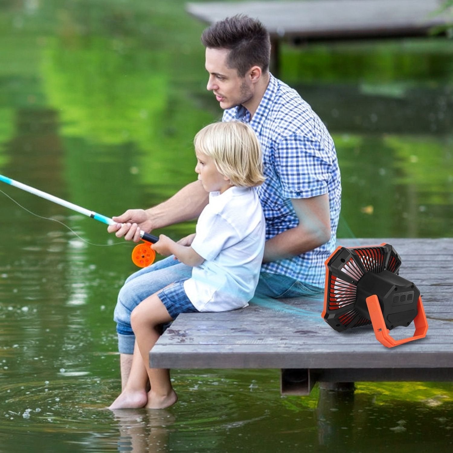 Portable Camping Lantern / Hanging Fan