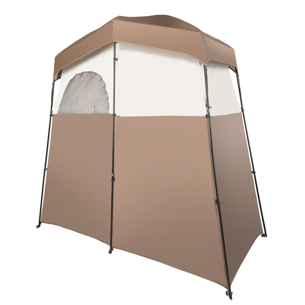 VEVOR 2-Room Camping Shower Tent, 83"x42"x83"