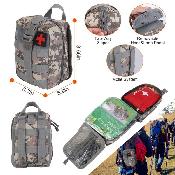 125-in-1 Survival Kit – Tactical Gear, First Aid & Tools for Emergency & Outdoor Adventures