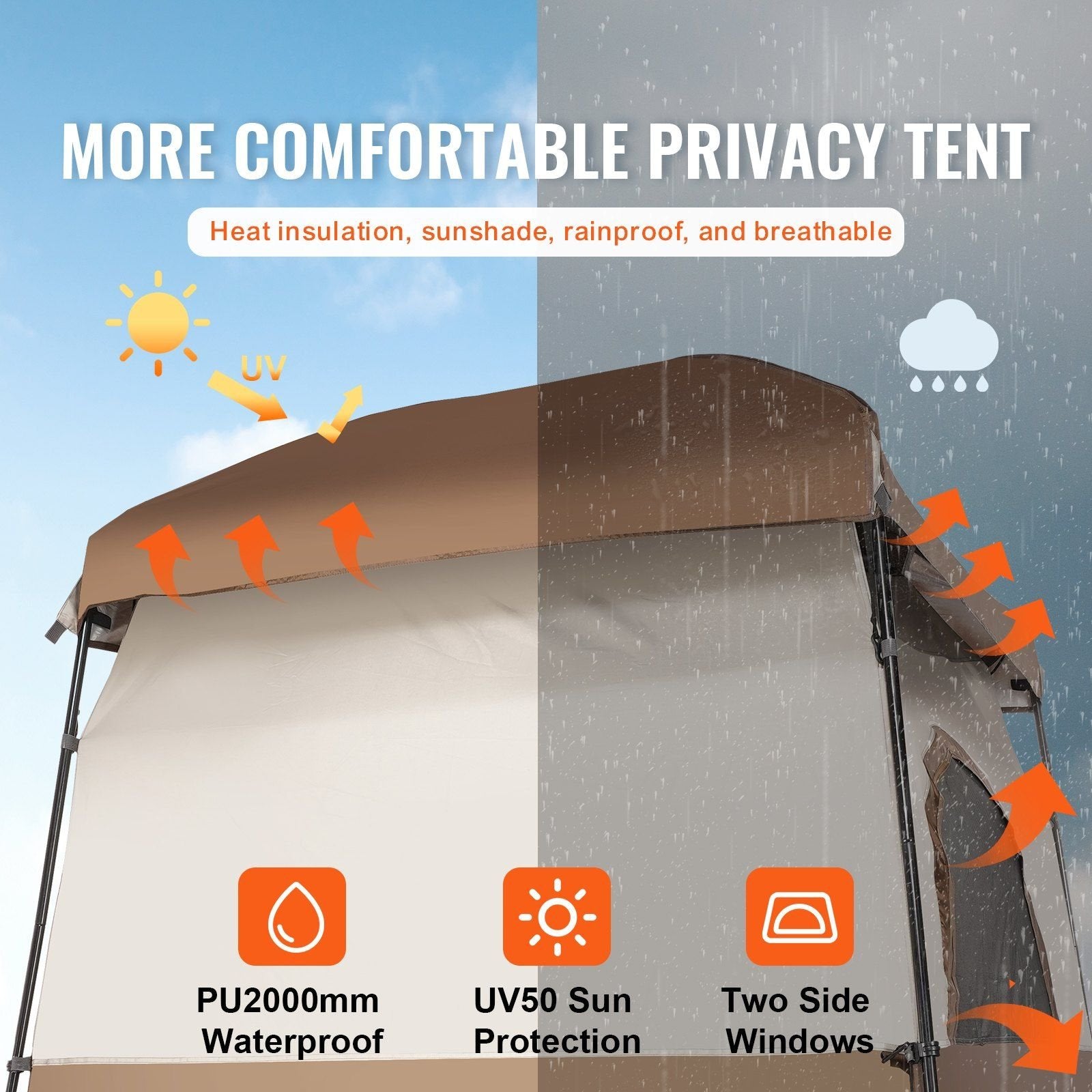 VEVOR Camping Shower Tent