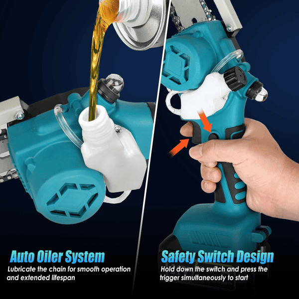 2-in-1 Cordless Pole Saw & Mini Chainsaw û 13FT Reach, Brushless Motor
