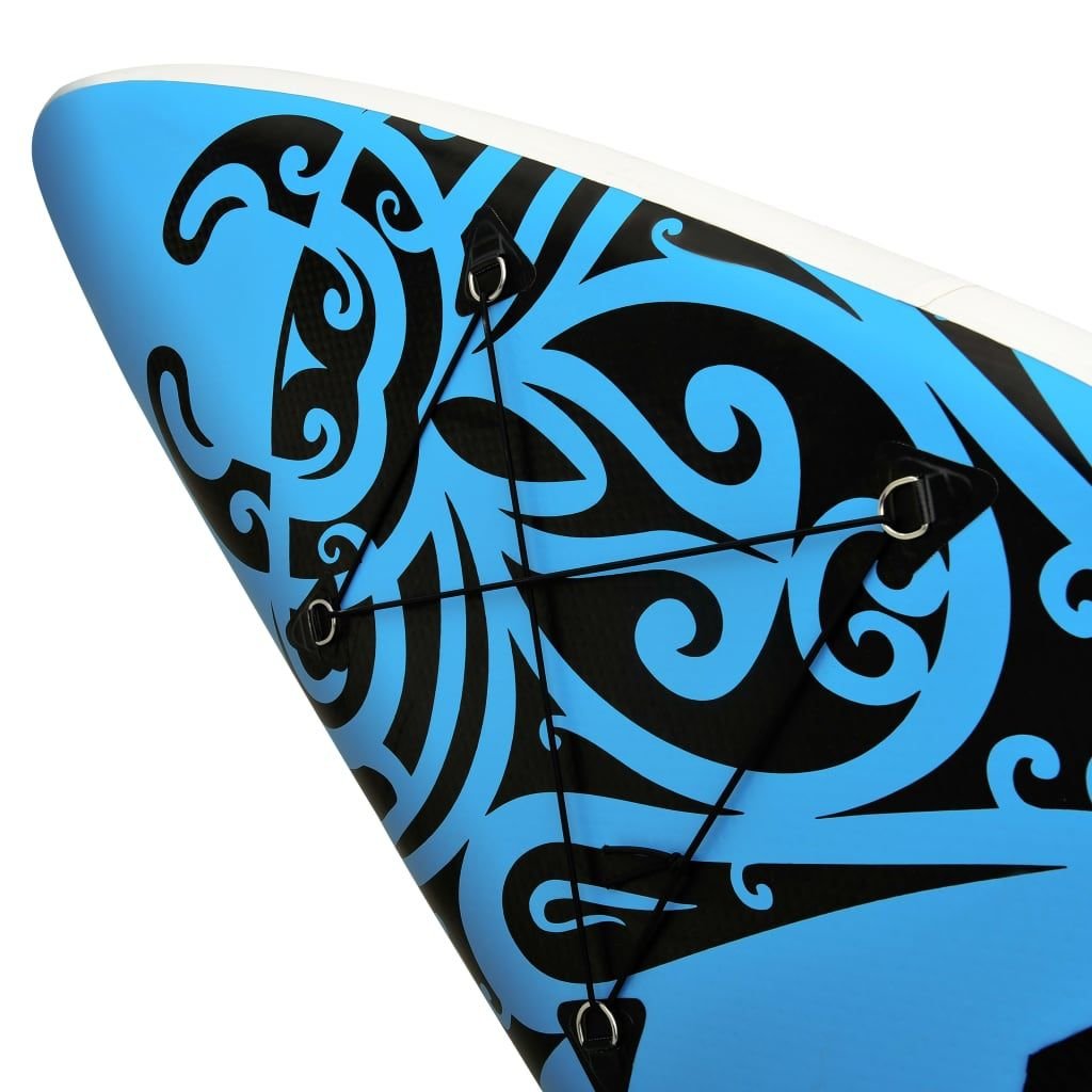 Inflatable Stand-Up Paddleboard Set – 10.5 ft. All-Around SUP with Paddle, Pump, Leash & Carry Bag (Blue)