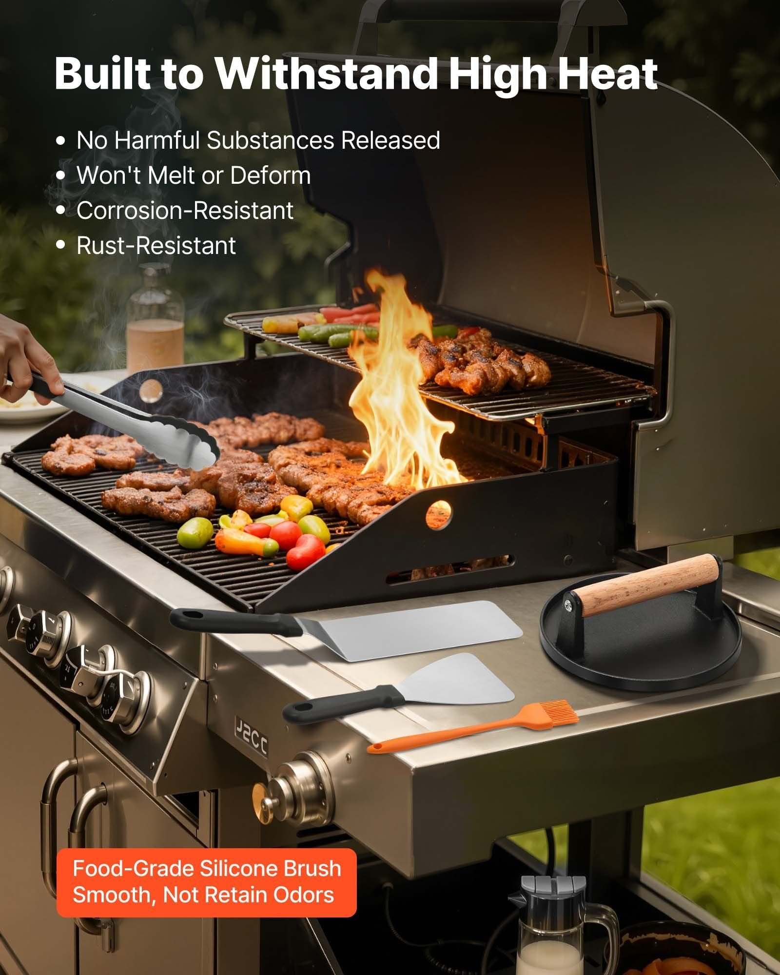 28-Piece Griddle Accessories Kit û Stainless Steel BBQ Tools