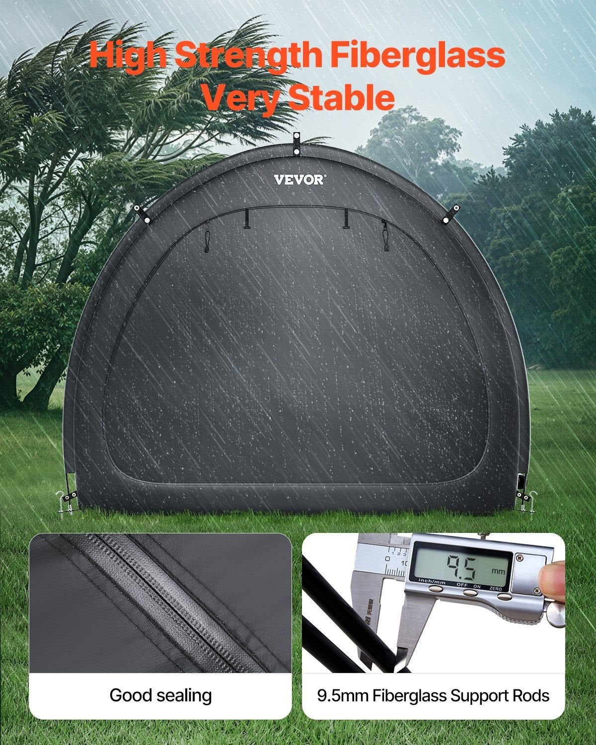 Outdoor Bike Storage Tent û Dual-Door Shelter for 4û5 Bikes