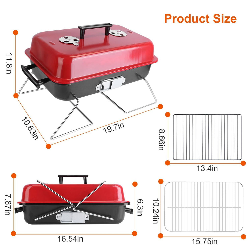 Portable Charcoal Grill Outdoor Tabletop Grill