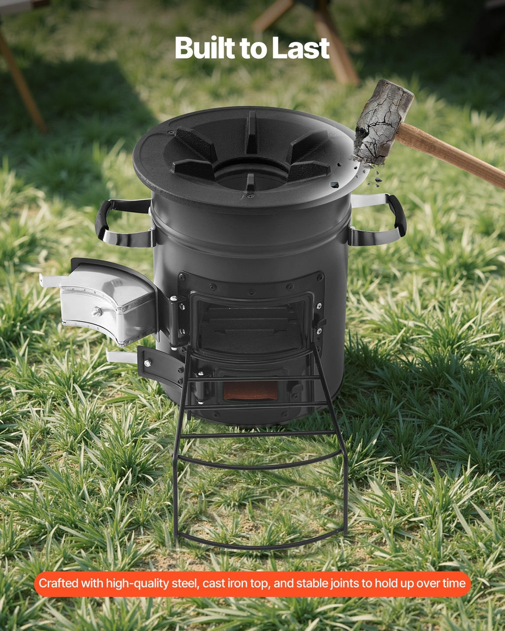 Portable Rocket Stove û Wood-Burning Camping Stove with Carry Bag