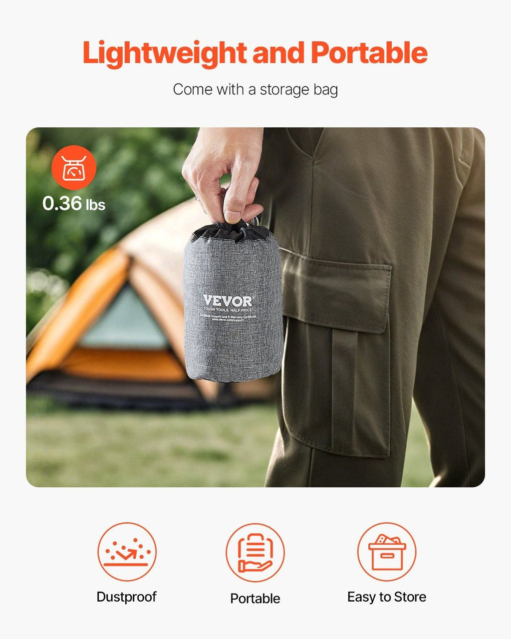 Inflatable Camping Pillow û Portable Travel Pillow with Washable Cover