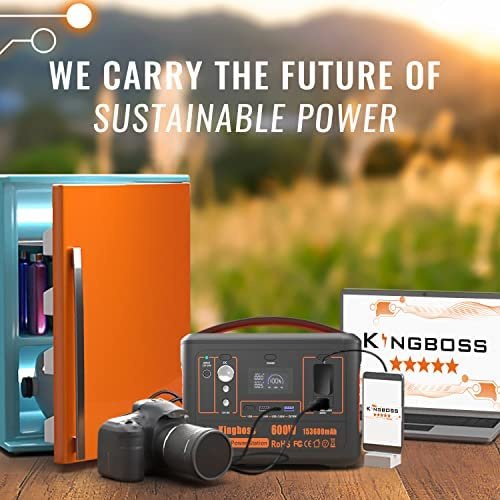 Kingboss - 600W Solar Generator Portable Power Station 600W (Peak 1200W)