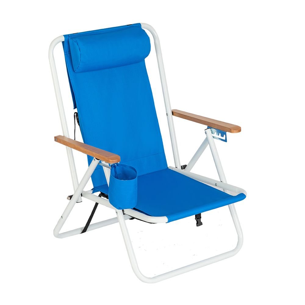Backpack Beach Chair û Folding Portable Camping Chair (Blue)