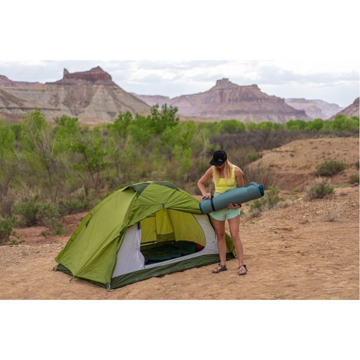Peregrine Monarch Self-Inflating Stretch Top Double Wide Sleeping Pad – 4″ Thick, Full Size