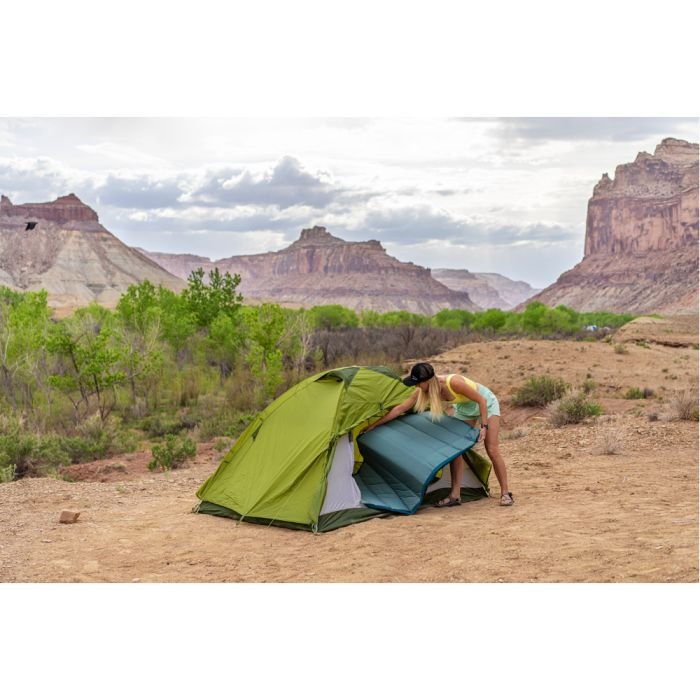 Peregrine Monarch Self-Inflating Stretch Top Double Wide Sleeping Pad – 4″ Thick, Full Size