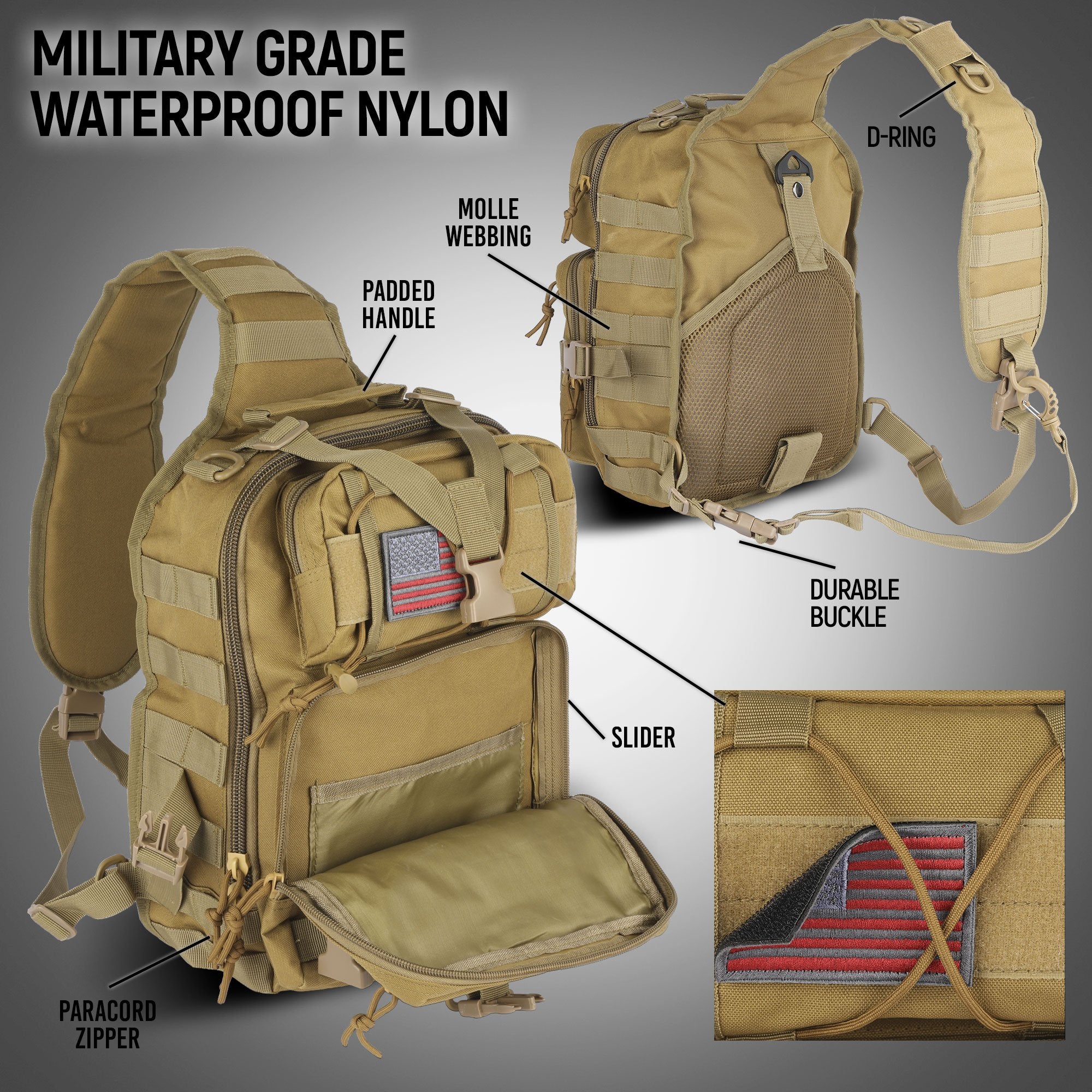 EDC Range Bag - Tactical Sling Bag Backpack (14 Liter)