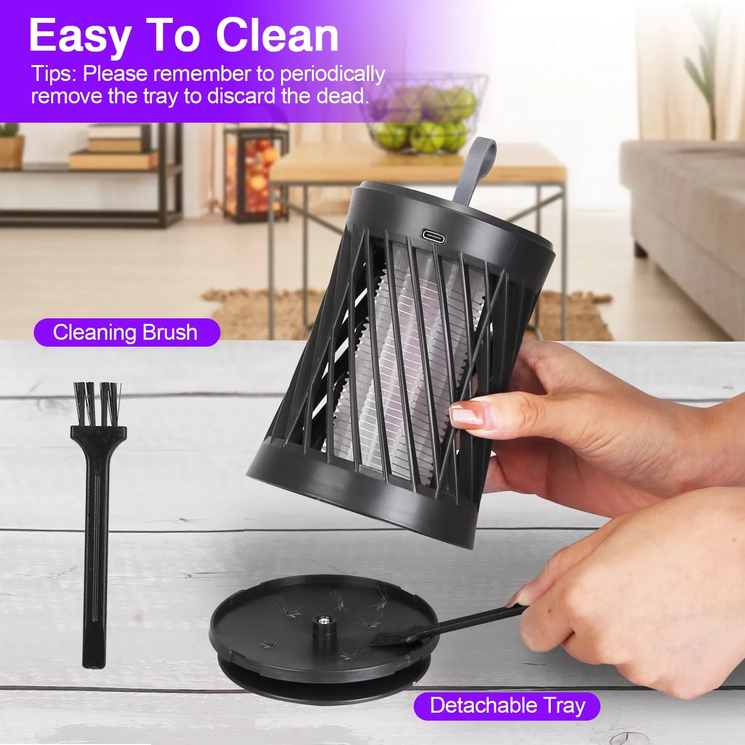 Rechargeable UV Mosquito Killer Lamp & Bug Zapper