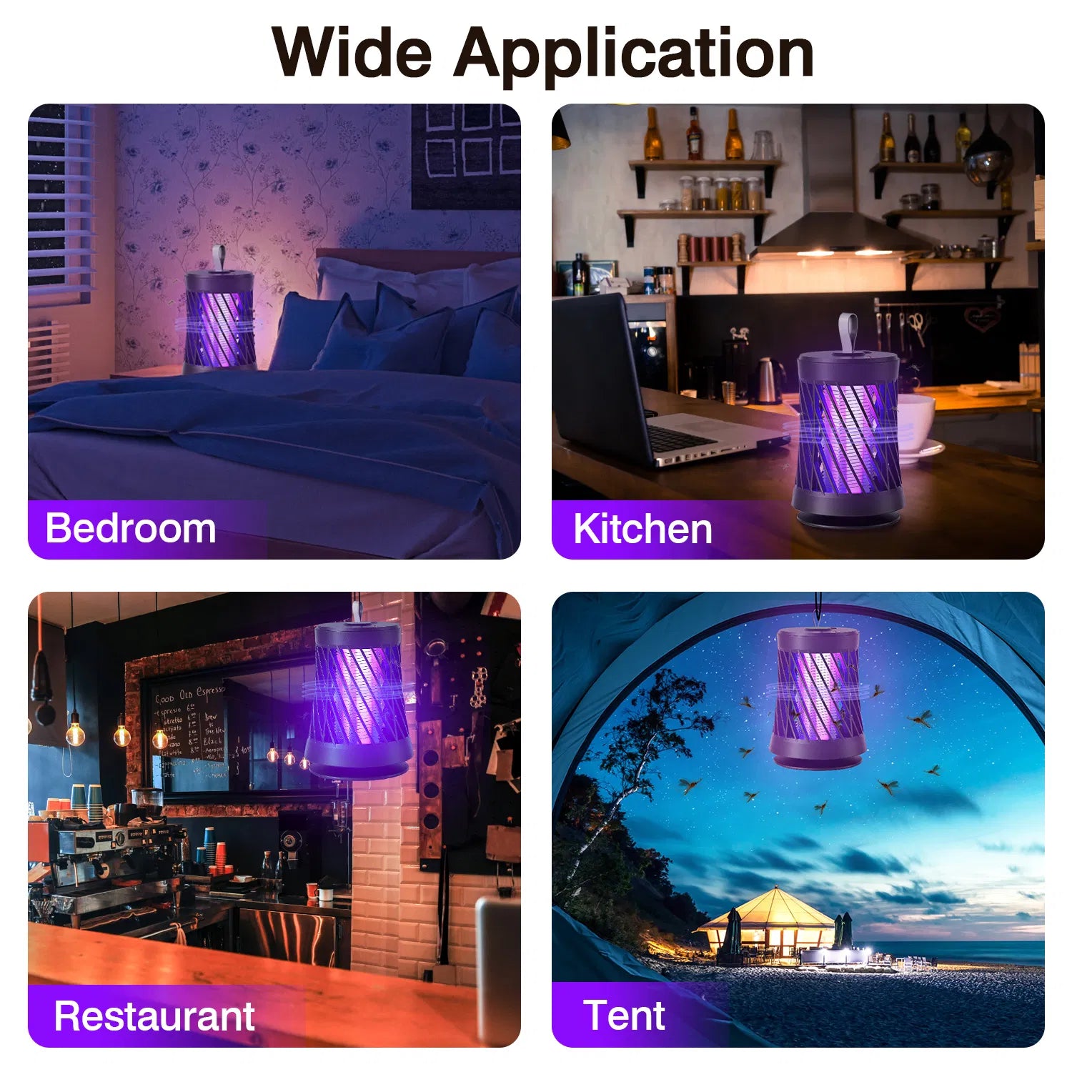 Rechargeable UV Mosquito Killer Lamp & Bug Zapper