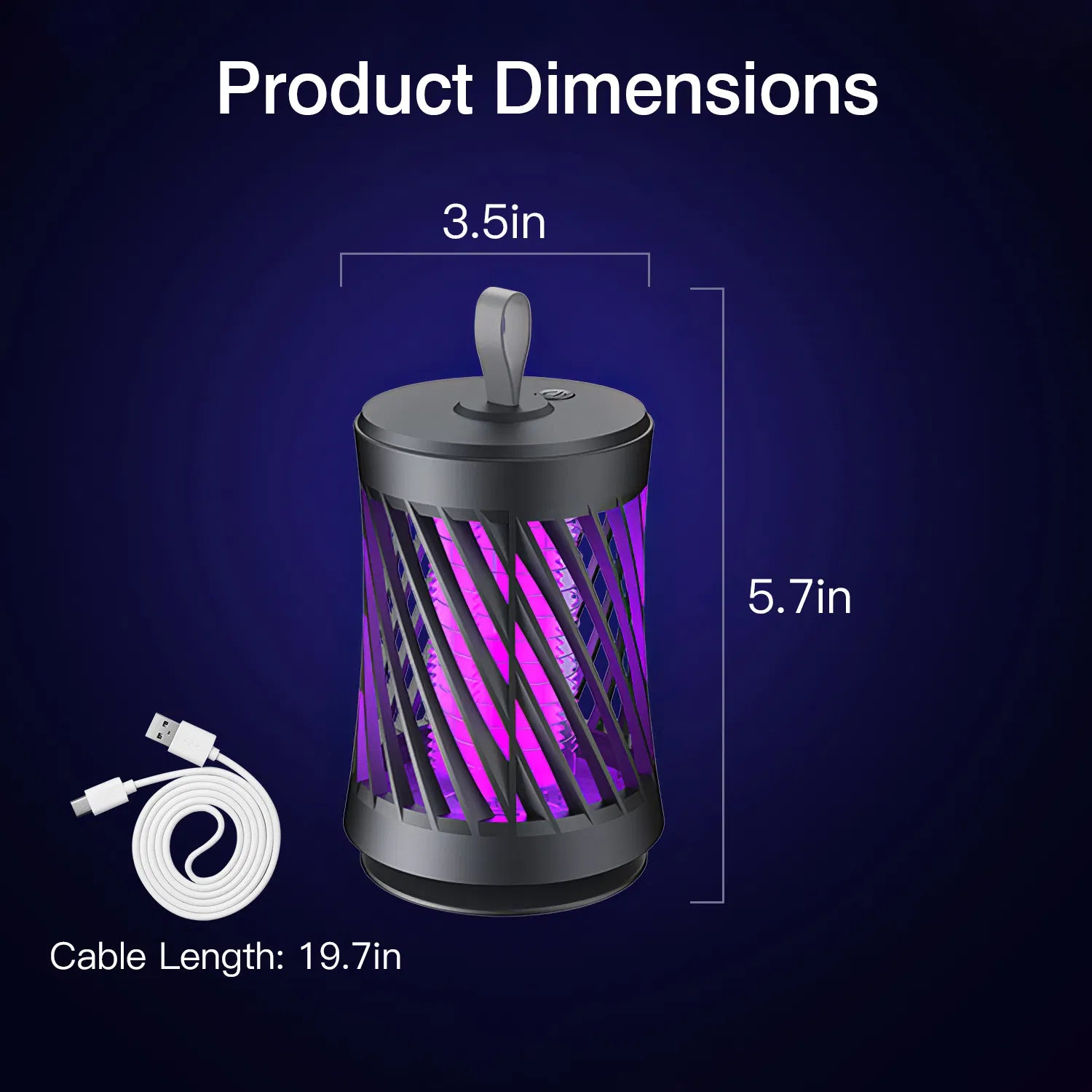 Rechargeable UV Mosquito Killer Lamp & Bug Zapper