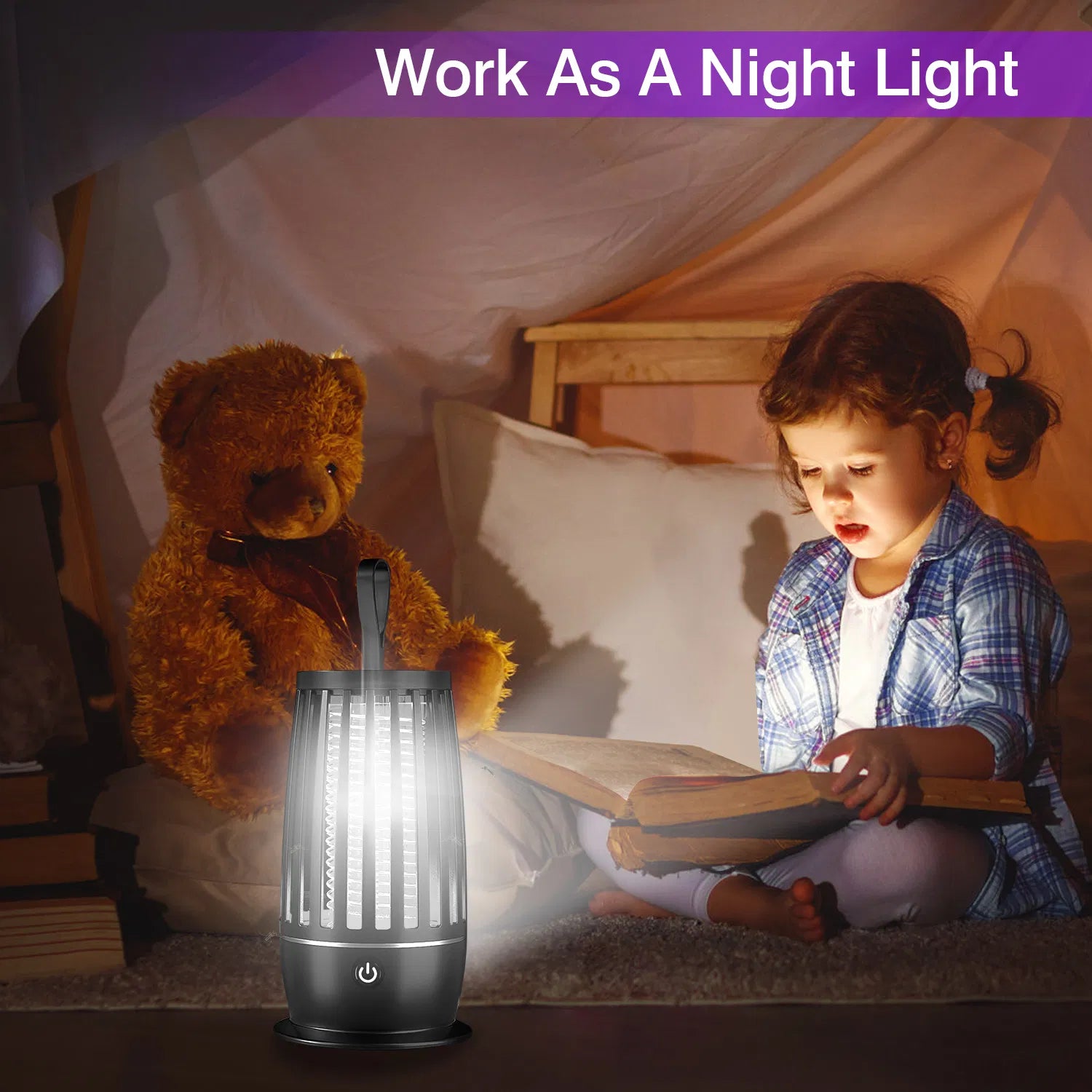Rechargeable UV Mosquito Zapper & Night Light