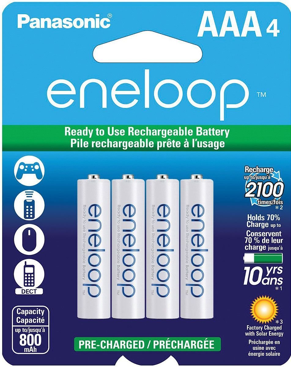 Panasonic eneloop AA & AAA Rechargeable Batteries – 2000 mAh Ni-MH