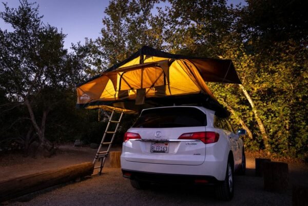TNT MAX 1.9 Softshell Side-Opening Roof Top Tent with Covered Ladder Access