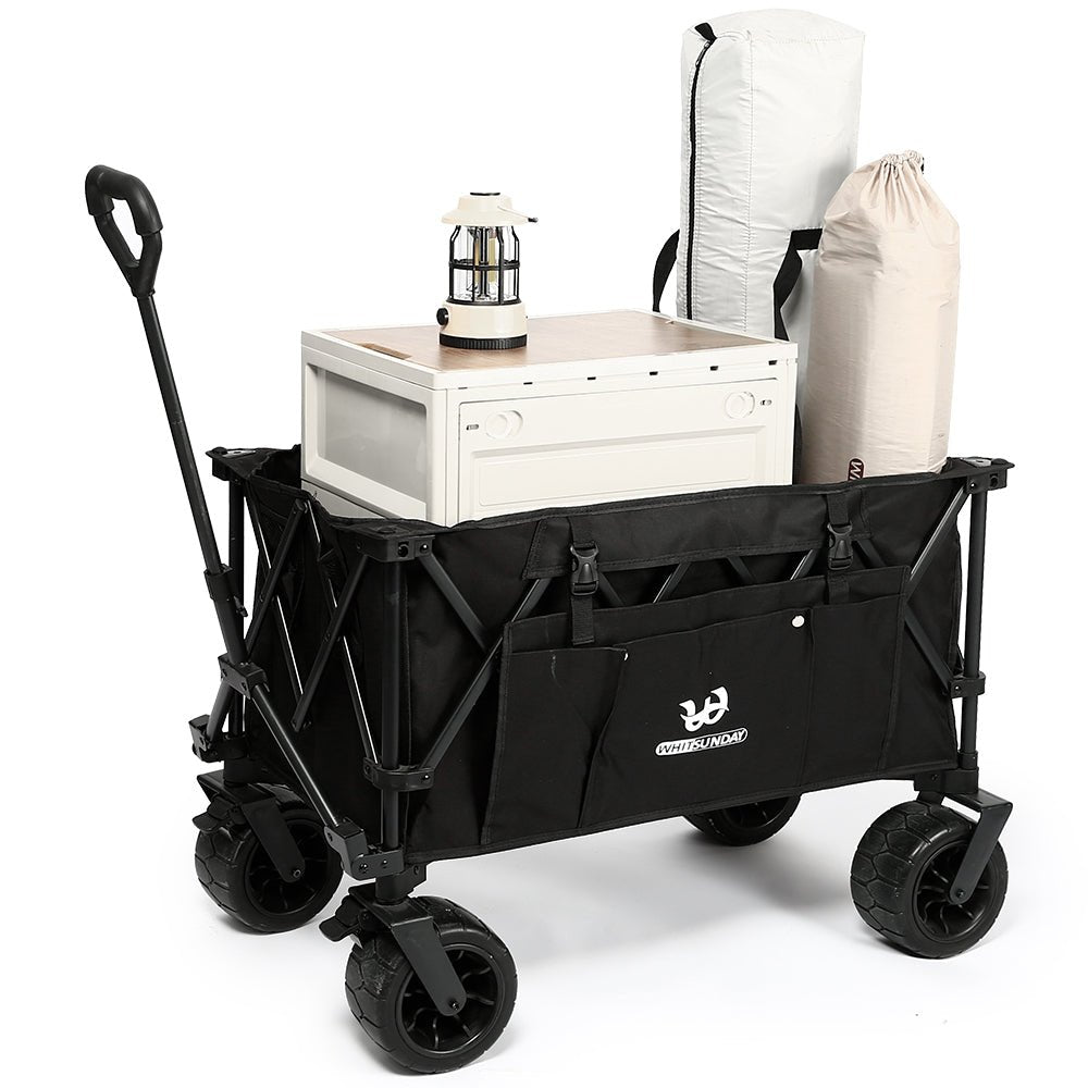 Whitsunday Moko Compact Plus Folding Wagon Cart with Fat Wheels