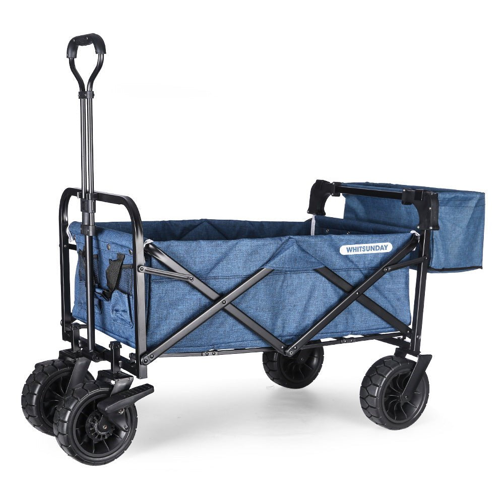 Whitsunday Folding Wagon – 8″ Heavy-Duty Wheels with Rear Storage (Standard Size PLUS)