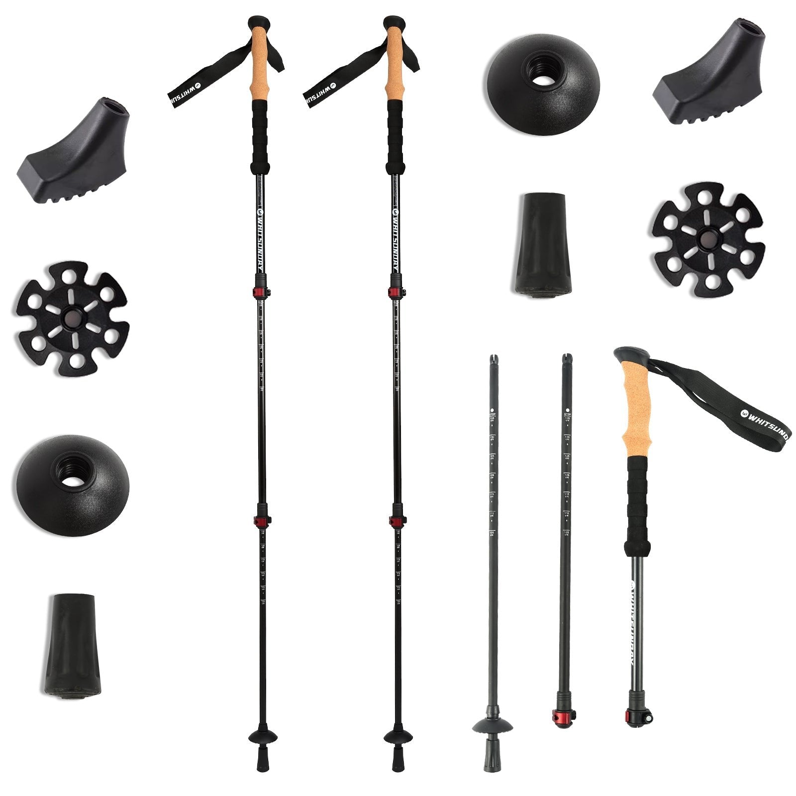 Whitsunday Trekking Collapsible Aluminum Lightweight Hiking Poles