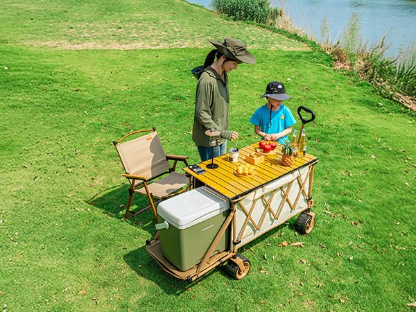 Whitsunday Collapsible Heavy-Duty Wagon with Tailgate, Table & All-Terrain Wheels