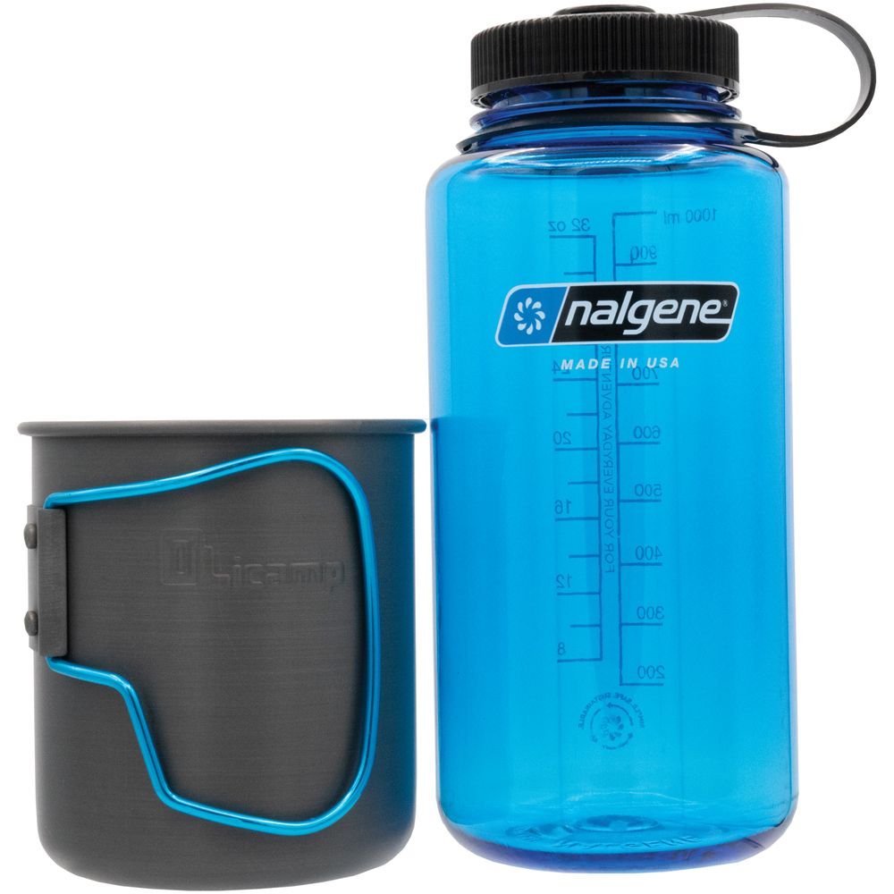 Olicamp Space Saver Mug with 32 oz Wide-Mouth Nalgene Bottle