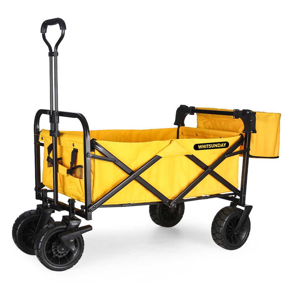 Whitsunday Folding Wagon – 8″ Heavy-Duty Wheels with Rear Storage (Standard Size PLUS)