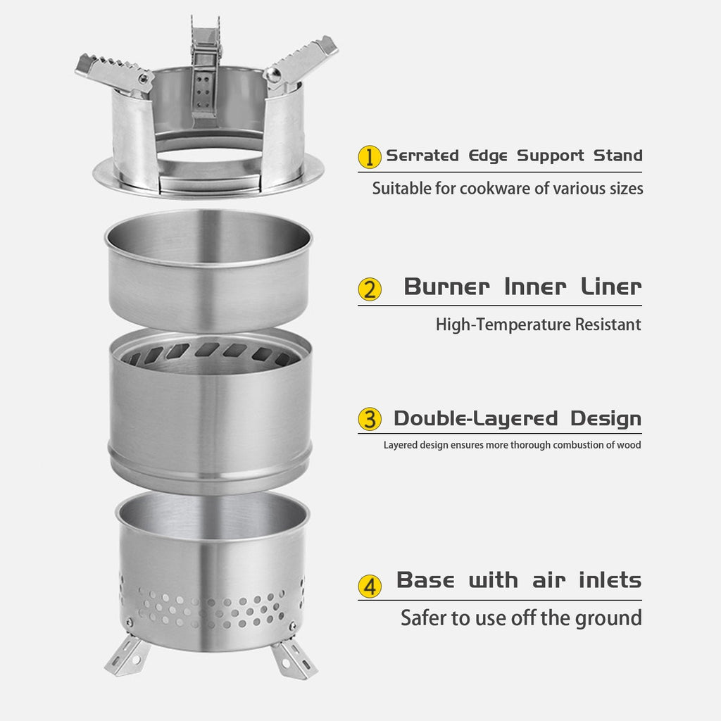 Whitsunday Portable Wood Burning Stove