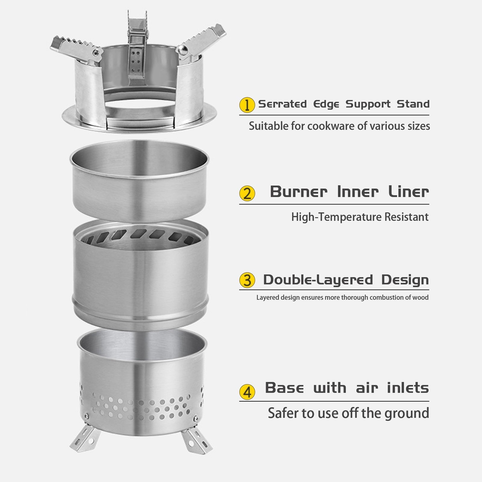 Whitsunday Portable Wood Burning Stove