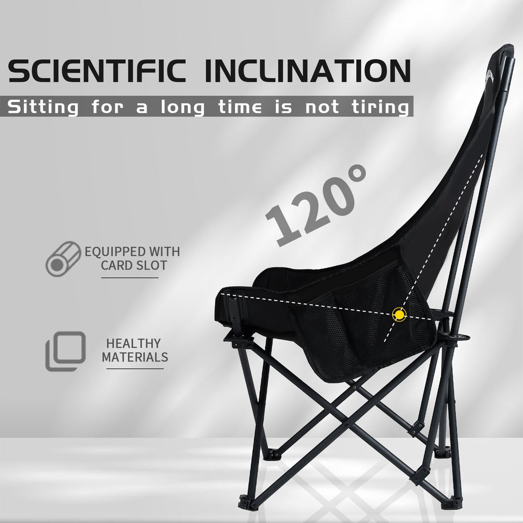 Whitsunday Compact Backpacking Outdoor Chair – High-Back Moon Camping Chair