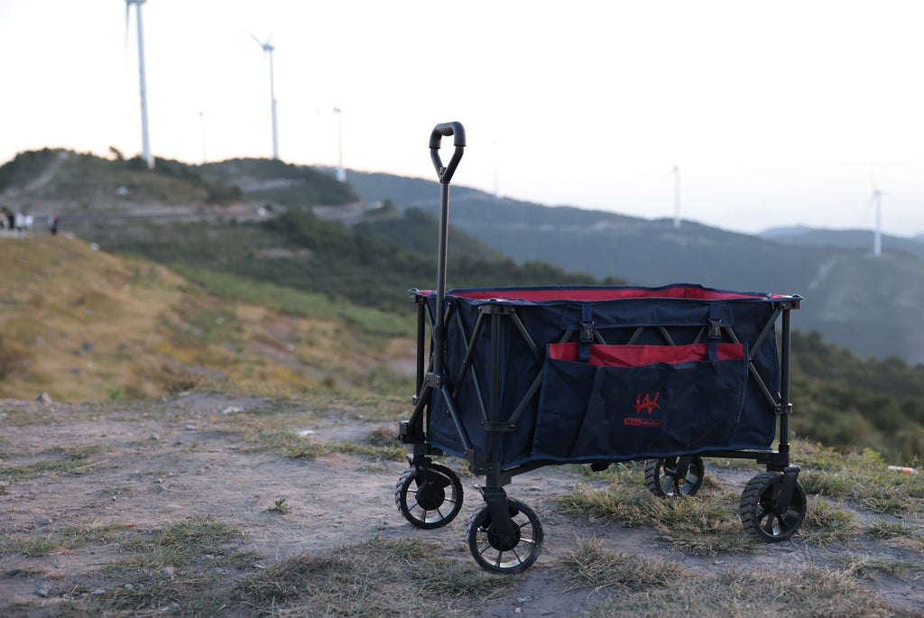 Whitsunday Moko Compact Folding Wagon Cart with Aluminum Table Plate