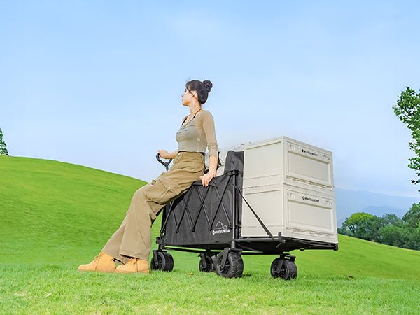 Whitsunday Collapsible Heavy-Duty Wagon with Tailgate, Table & All-Terrain Wheels