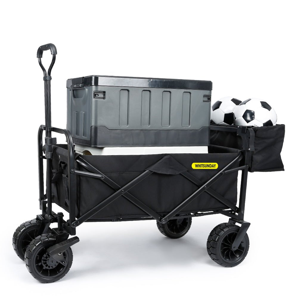 Whitsunday Folding Wagon – 8″ Heavy-Duty Wheels with Rear Storage (Standard Size PLUS)