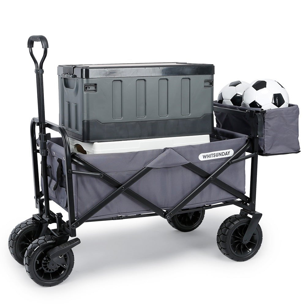 Whitsunday Folding Wagon – 8″ Heavy-Duty Wheels with Rear Storage (Standard Size PLUS)
