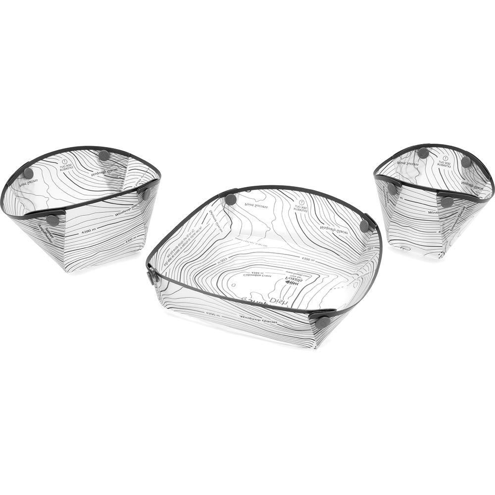 Fozzils Solo Pack – Ultralight Pack-Flat Tableware Set (Cup, Bowl & Dish)