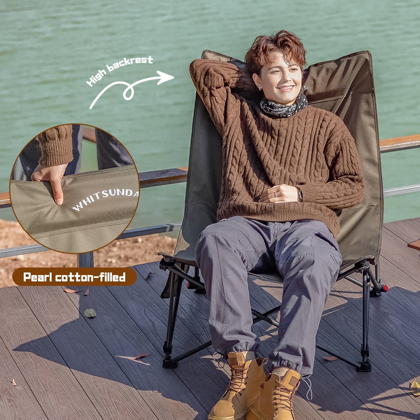 Whitsunday 3-Level Adjustable Camping Lounge Chair
