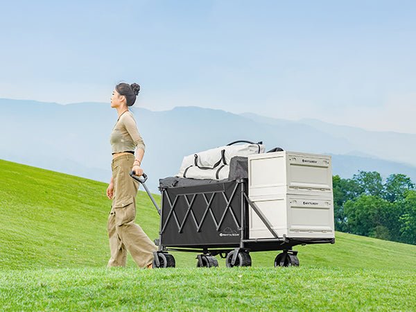 Whitsunday Collapsible Heavy-Duty Wagon with Tailgate, Table & All-Terrain Wheels