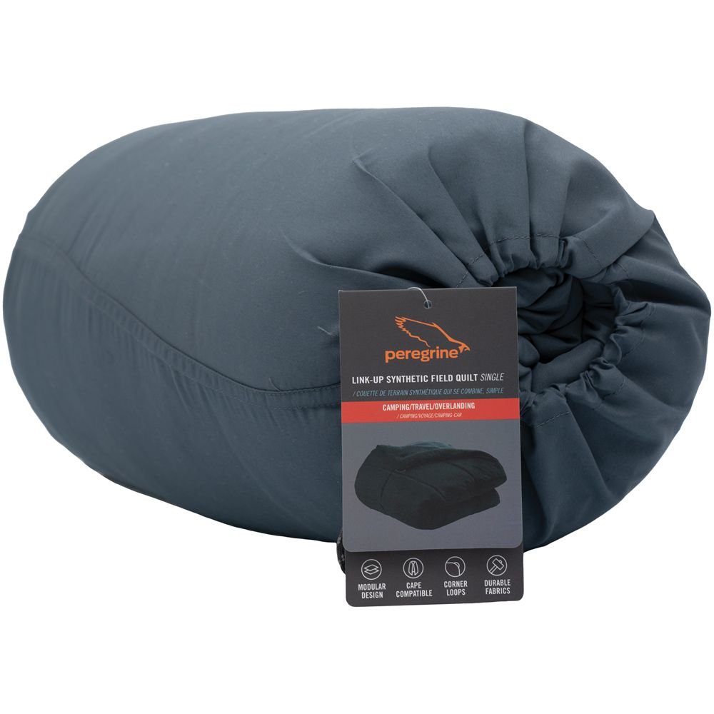 Peregrine Link-up Synthetic Camping Quilt Stone Grey - Single