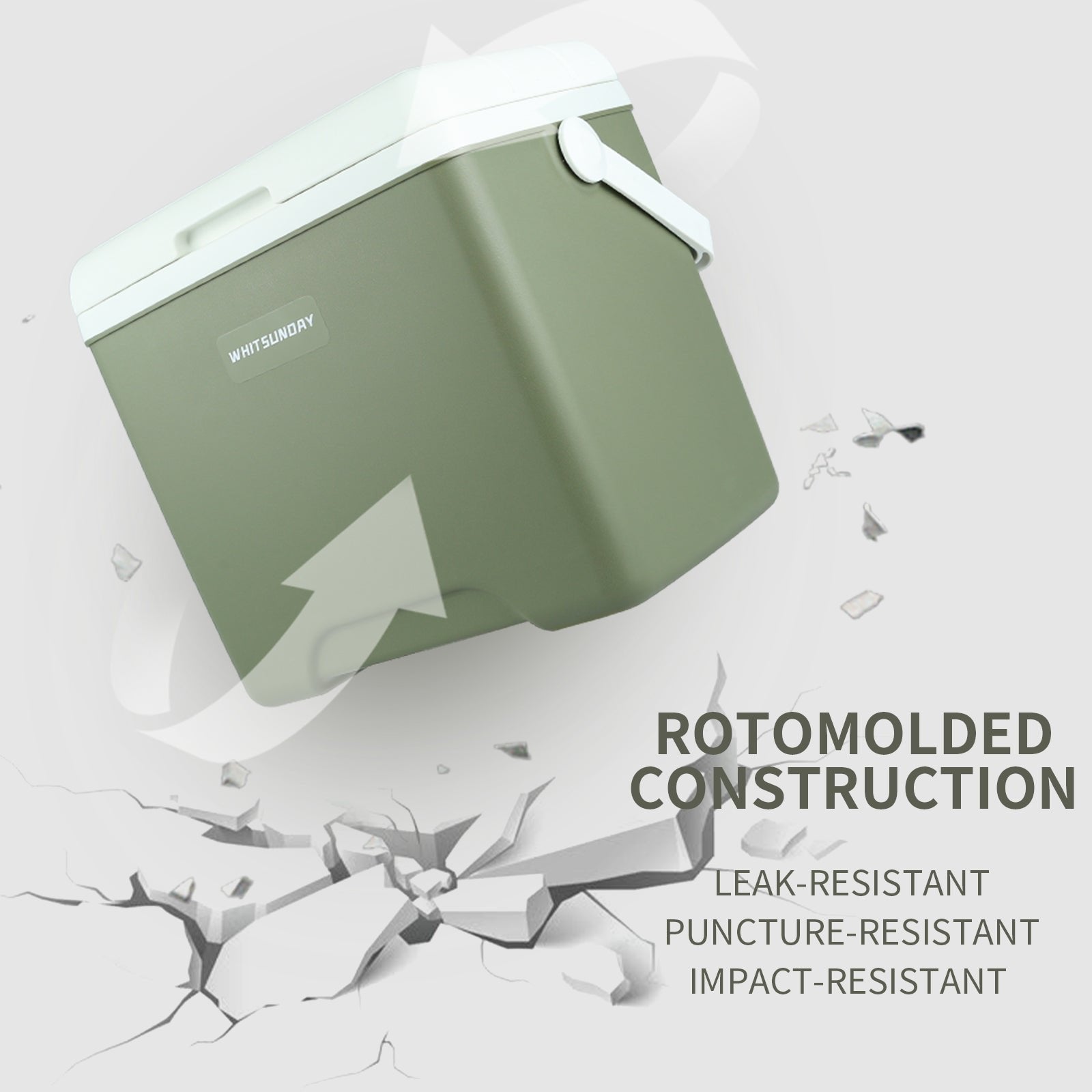 Whitsunday Insulated Portable Cooler with Ice Retention Insulation