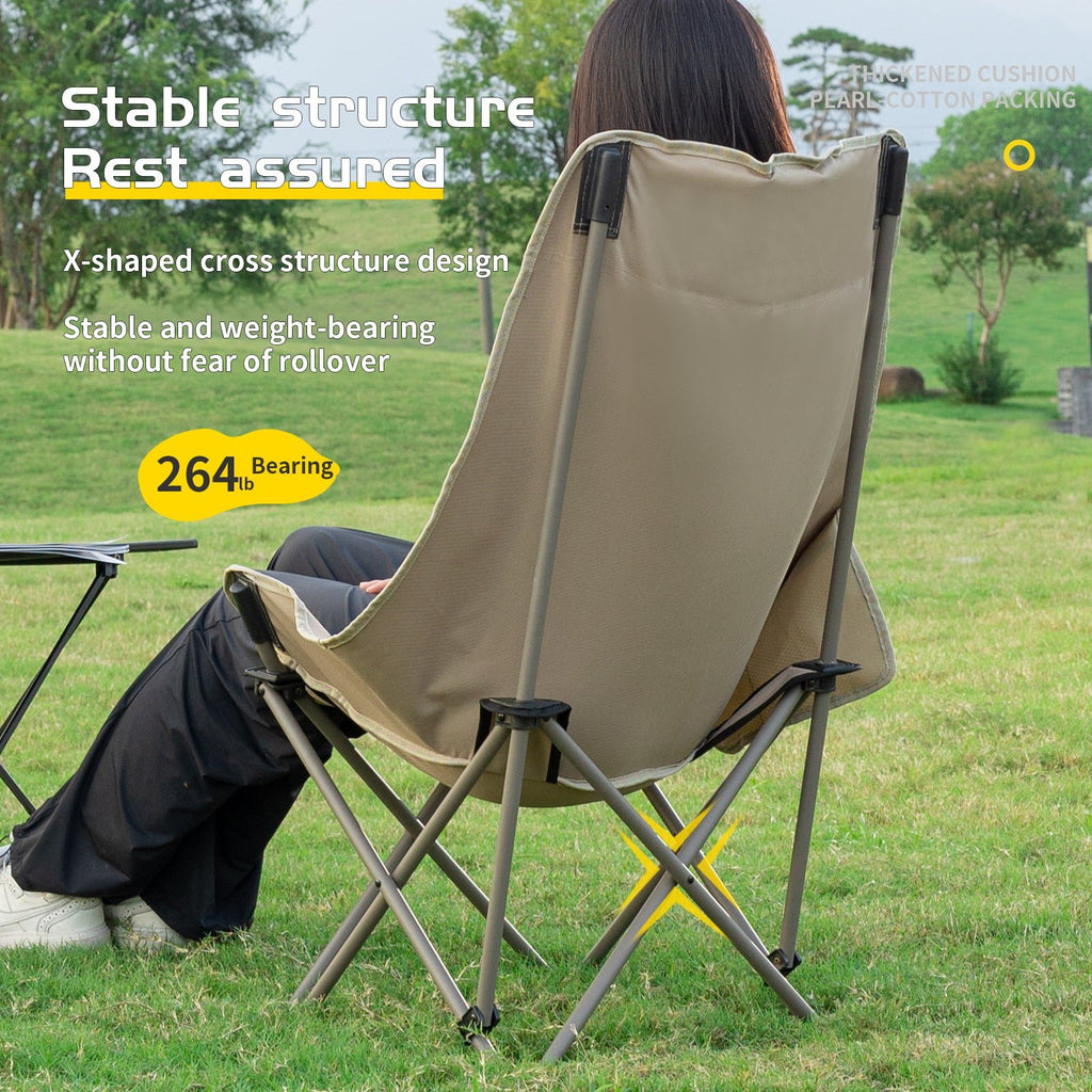 Whitsunday Compact Backpacking Outdoor Chair – High-Back Moon Camping Chair