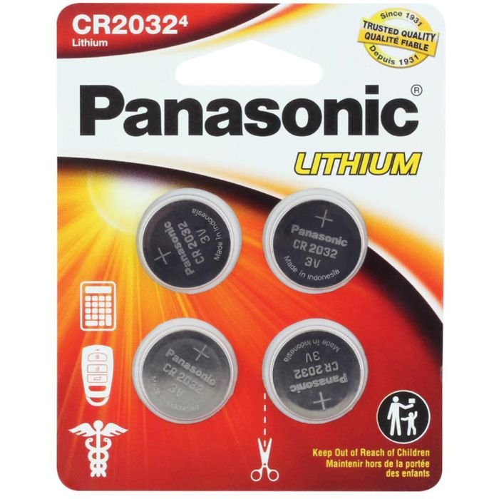 Panasonic CR2032 Lithium Coin Cell Batteries – 3V Long-Lasting